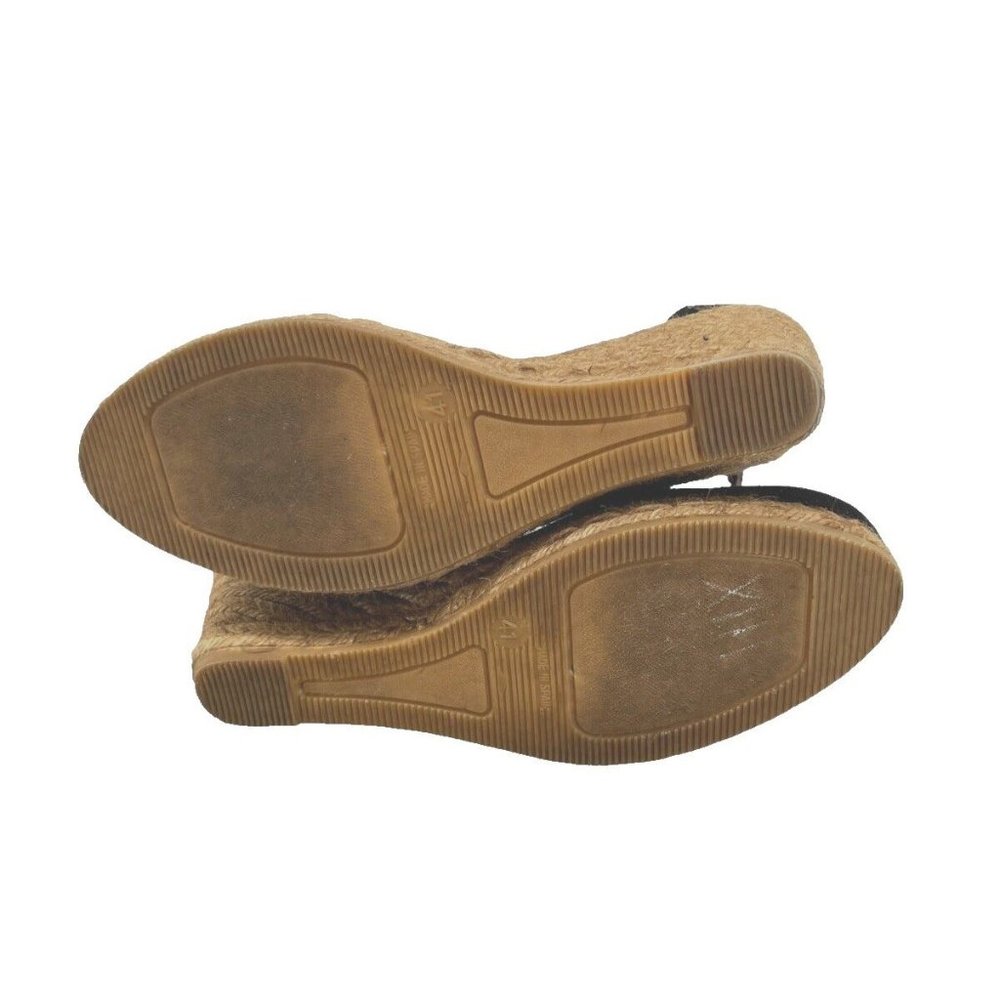 VISCATA  Estartit Canvas Espadrille Wedge  Ankle-Strap- Jute/Black- Size 41 - Picture 6 of 7